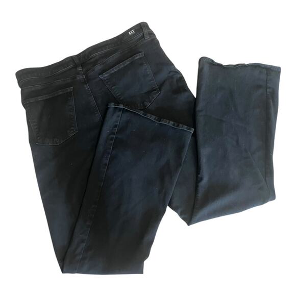 Kut From The Kloth Ana High Rise Fab Ab Flare Button Fly Black Jeans 18 Boho - Picture 4 of 5